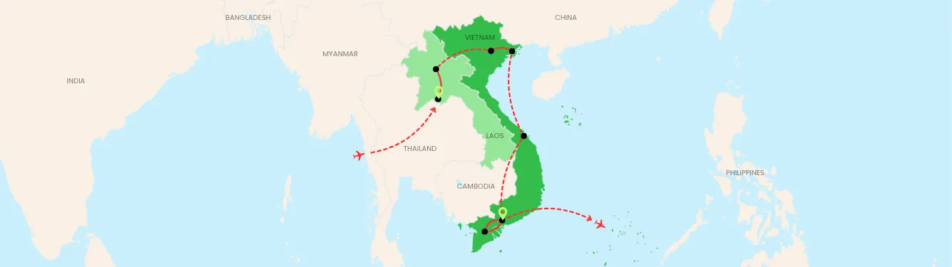 Overview of Laos and Vietnam